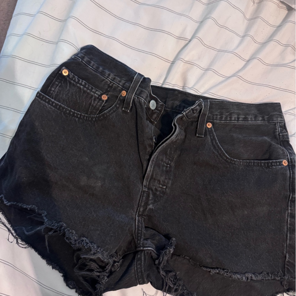 Levi denim shorts high waisted